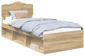 vidaXL Σκελετός Κρεβατιού Σονόμα 100 x 200 cm Στερεά ξυλεία πεύκου