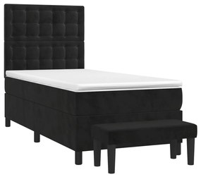 ΚΡΕΒΑΤΙ BOXSPRING ΜΕ ΣΤΡΩΜΑ ΜΑΥΡΟ 80 X 200 ΕΚ. ΒΕΛΟΥΔΙΝΟ 3138051