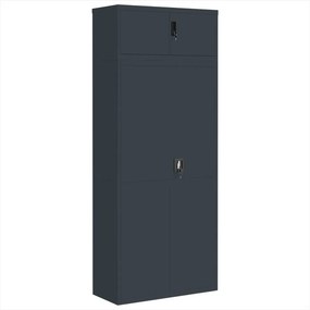 vidaXL Αρχειοθήκη Ανθρακί 90 x 40 x 220 εκ. Ατσάλινη