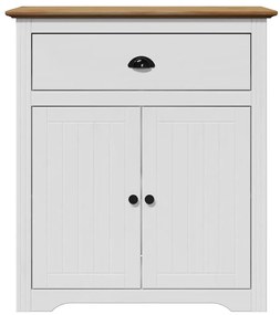 vidaXL Ντουλάπι διαδρόμου BODO Λευκό και καφέ 80x35x90 cm