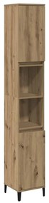 vidaXL Ντουλάπι μπάνιου Δρυς τεχνίτης 30x30x190 cm Κατασκευασμένο ξύλο
