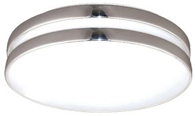 Φωτιστικό Πλαφονιέρα Aca Gozo V284913C40CH Silver/White