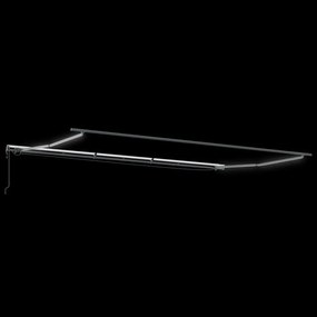 vidaXL Τέντα Πτυσσόμενη Αυτόματη με LED Μπορντό 600x300 εκ.