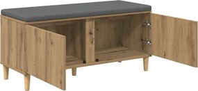 vidaXL Παγκάκι Χαλωρίου Τεχνίτικη Δρυς 100 x 38 x 46 εκ