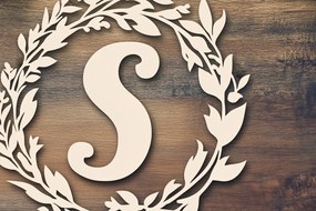 Σετ των 2 Intra απο ξύλο plywood 3mm-4mm πάχος – Αρχείο κοπής μονογράμματος Cut Paper Δίασταση  20x20 cm INTRAFABR-107742260