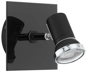 Φωτιστικό Οροφής-Σποτ Led Tamara 1 33677 3000K Black Eglo Metal, Glass