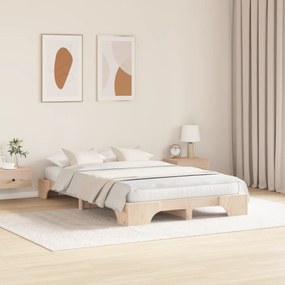 vidaXL Κρεβάτι 120x200 cm από Μασίφ Ξύλο Πεύκου