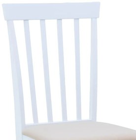 Καρέκλα Houston σε λευκή απόχρωση 40x49x94εκ 2αδα 40x49x94 εκ.