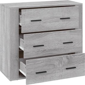 vidaXL Ντουλάπι Γκρι Sonoma 80x33x70 εκ. από Επεξεργασμένο Ξύλο