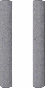 vidaXL Αντιολισθητικά Φλις Βαφής 2 τεμ. 10 μ. 220 γρ./μ² Γκρι
