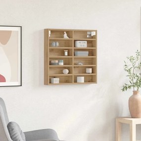 vidaXL Βιτρίνα Επιτοίχιο Artisan Oak 60 x 8,5 x 58 εκ