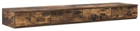 vidaXL Συρτάρια κρεβατιού Καπνιστή δρυς 135 x 36.5 x 16.5 εκ