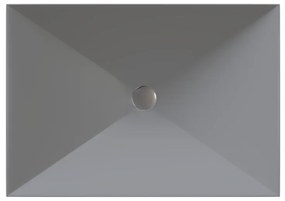 Sanitec Prisma 280 Νιπτήρας Συνθετικός Επικαθήμενος 50x40,5x10,5cm Cement