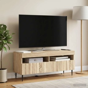 vidaXL Ντουλάπα LED Τηλεόρασης Sonoma Δρυς Επεξεργασμένο Ξύλο