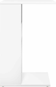 vidaXL Τραπεζάκι Πλευράς Λευκό 40 x 35 x 60,5 εκ Επεξεργασμένο Ξύλο