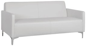 Καναπές Τριθέσιος NELLIE με PU Λευκό 163x71x71Υ εκ. 163x71x71 εκ.