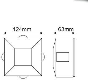 LED HP WALL LUMINAIRE 5W 170LM 15° 230V AC 3.000K DARK GREY CRI80 IP54 30.000HRS