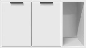 vidaXL Τουαλέτα Γάτας Περίφραξη Λευκό 80x50x45 εκ. Επεξεργασμ. Ξύλο