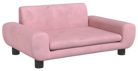 Κρεβάτι Σκύλου Ροζ 70 x 45 x 33 εκ. Βελούδινο - Ροζ