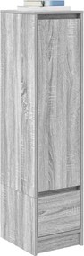 vidaXL Ντουλάπι Γκρι Sonoma 29,5x34x119,5 εκ. Επεξεργασμένο Ξύλο