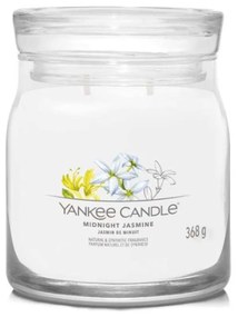 Αρωματικό Κερί Midnight Jasmine Medium 1630666E 9,3x11,4cm White Yankee Candle Κερί,Γυαλί