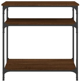 vidaXL Τραπέζι Κονσόλα Καφέ Δρυς 75x29x75 εκ. Επεξεργασμένο Ξύλο