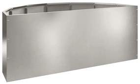 vidaXL Γλάστρα Ασημί 90 x 45 x 35 cm Ανοξείδωτο ατσάλι
