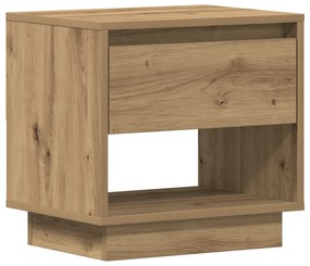 vidaXL Κομοδίνο Καλλιτέχνη Δρυς 45x34x46 εκ Επεξεργασμένο ξύλο