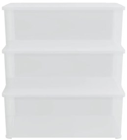 vidaXL Κουτιά Αποθήκευσης Πλαστικά Στοιβαζόμενα 3 τεμ. 10 Λίτρων