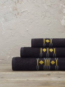 Nima Home Σετ Πετσέτες Μπάνιου 3τμχ 100% Βαμβακερές 450gsm - Vogue Μαύρες