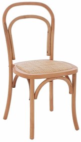 Καρέκλα Ξύλινη Aliyah HM8644.01 Από Ξύλο Οξιάς 45x54x89cm Natural Ξύλο