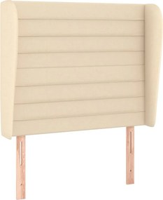 vidaXL Κρεβάτι Boxspring με Στρώμα Κρεμ 80 x 200 εκ. Υφασμάτινο