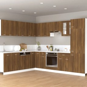 vidaXL Κρεμαστό Ντουλάπι "Lyon" Καφέ Δρυς 60x31x40 εκ. από Τεχνητό Ξύλο