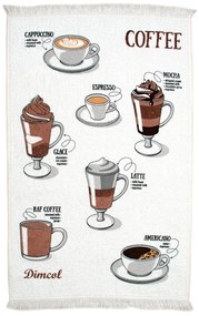 Πετσέτα Κουζίνας Dimcol Coffee White 03
