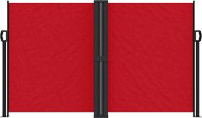 vidaXL Σκίαστρο Πλαϊνό Συρόμενο Κόκκινο 140 x 1000 εκ.