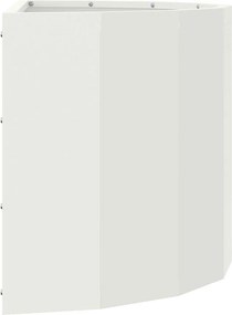 vidaXL Γλάστρα Λευκό 60 x 30 x 35 εκ Ατσάλι