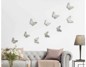 Αυτοκόλλητο Τοίχου Ασημί Πεταλούδες Silver Butterflies 3D 24012 Ango Dalber 24012 Ασημί