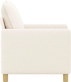 vidaXL Καναπές Κρεμ 76 x 81 x 87,5 εκ Ύφασμα