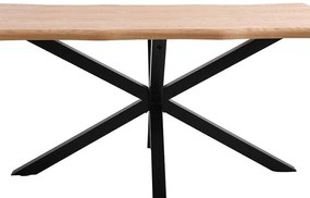 Τραπέζι Τραπεζαρίας 23C Fylliana Φυσικό 160x90x75 εκ.