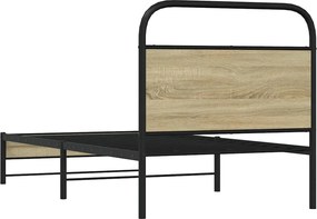 vidaXL Πλαίσιο Κρεβατιού Χωρ. Στρώμα Sonoma Δρυς 80x200εκ Επεξ. Ξύλο