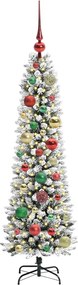 vidaXL Τεχνητό Χριστουγεννιάτικο Δέντρο με 150 LED Λευκό 120 cm