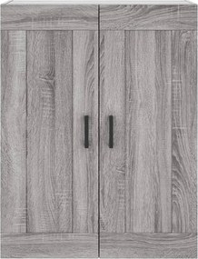 vidaXL Ντουλάπι Γκρι Sonoma 69,5 x 34 x 180 εκ. Επεξεργασμένο Ξύλο