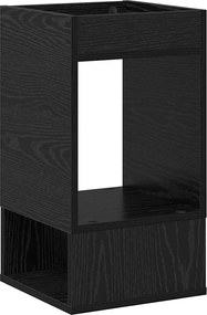 vidaXL End Table 2 pcs Μαύρη Οξυά 30 x 30 x 56 εκ. Επεξεργασμένο ξύλο