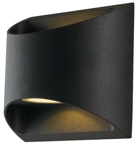 Φωτιστικό Τοίχου - Απλίκα Veyron LED-W-VEYRON NERO 7W Led 12,3x6,9x13cm Black Intec