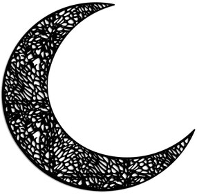 Διακοσμητικό Τοίχου Crescent 891TNL3267 49x49cm Black Wallity Metal