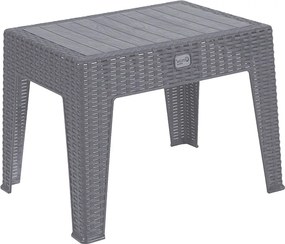 Τραπέζι Cosmic pakoworld PP ανθρακί 55x40x43.5εκ