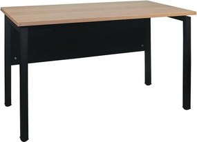 UNIT Γραφείο Μέταλλο Βαφή Μαύρο, Melamine Απόχρωση Sonoma   1τμχ