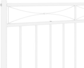 vidaXL Ανταλλακτικό κεφαλάρι Λευκό 193 εκ. Μεταλλικό