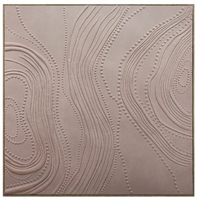 Πίνακας Καμβάς Mdf-Ps Plastic Σομόν ESPIEL 80x3,5x80εκ. FAL314