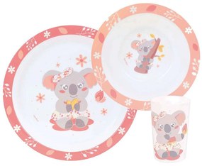 Σερβίτσιο Φαγητού Παιδικό Koala (Σετ 3Τμχ) 005803 Multi Ango Polypropylene